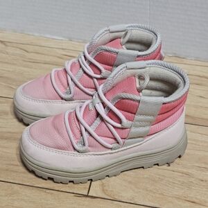 Toddler Girls CARTER'S Fallon Pink Tan Brown Pull-On Winter Boots / Size 9